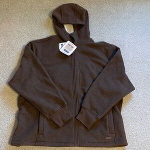 Smith’s Sherpa Lined Jacket Heathered Thermal 
Hooded Full Zip Easy Fit 2XL NWT